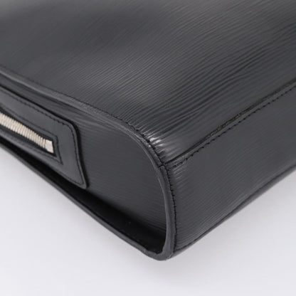 Louis Vuitton Bassano Epi Leather, Black, Leather, Briefcase
