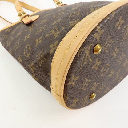 Louis Vuitton Petit Bucket Monogram Canvas, Brown, Canvas, Handbag
