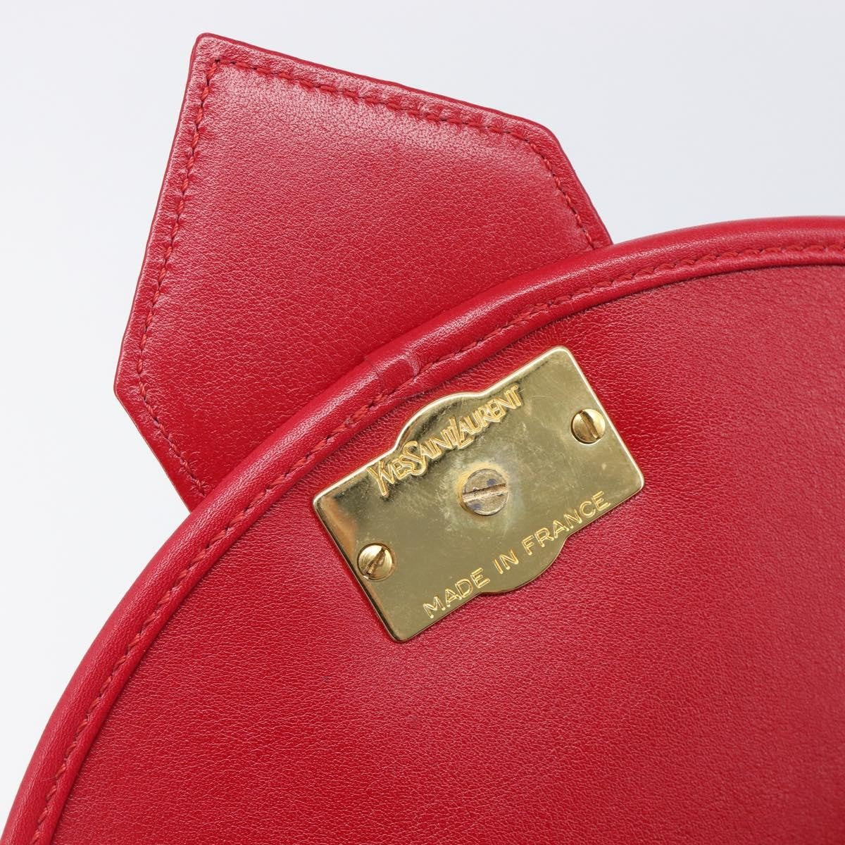 Saint Laurent Vintage Shoulder bag Leather, Red, Leather, Shoulder Bag