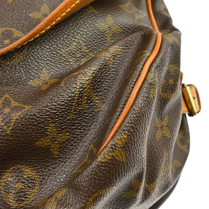 Louis Vuitton Saumur Monogram, Brown, Canvas, Shoulder Bag