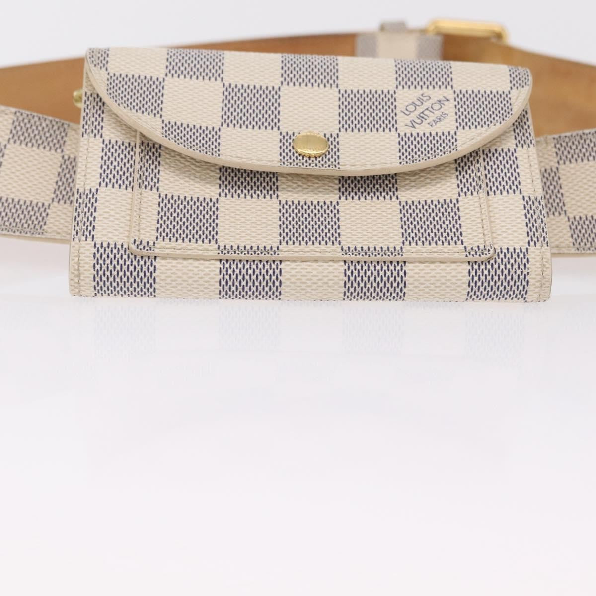 Louis Vuitton Solo Belt Damier, White, Canvas, Clutch