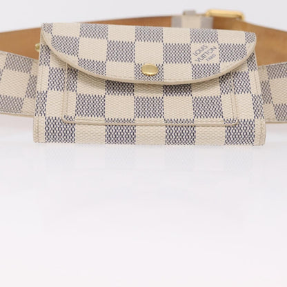 Louis Vuitton Solo Belt Damier, White, Canvas, Clutch