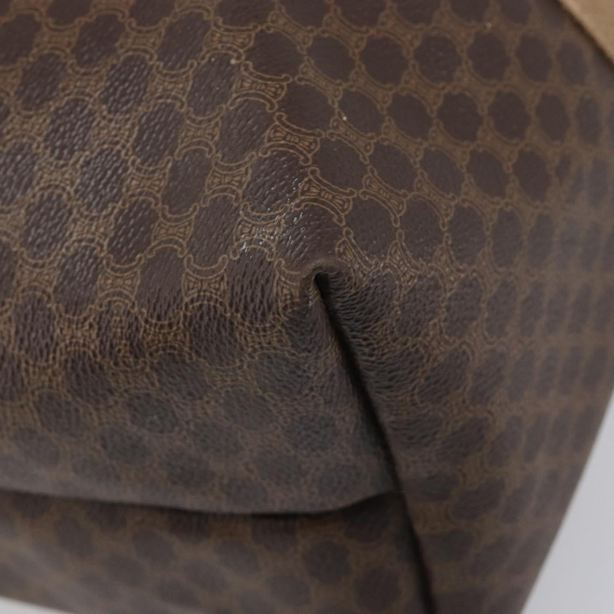 Celine Macadam Canvas and Leather, Brown, Canvas, Tote Bag