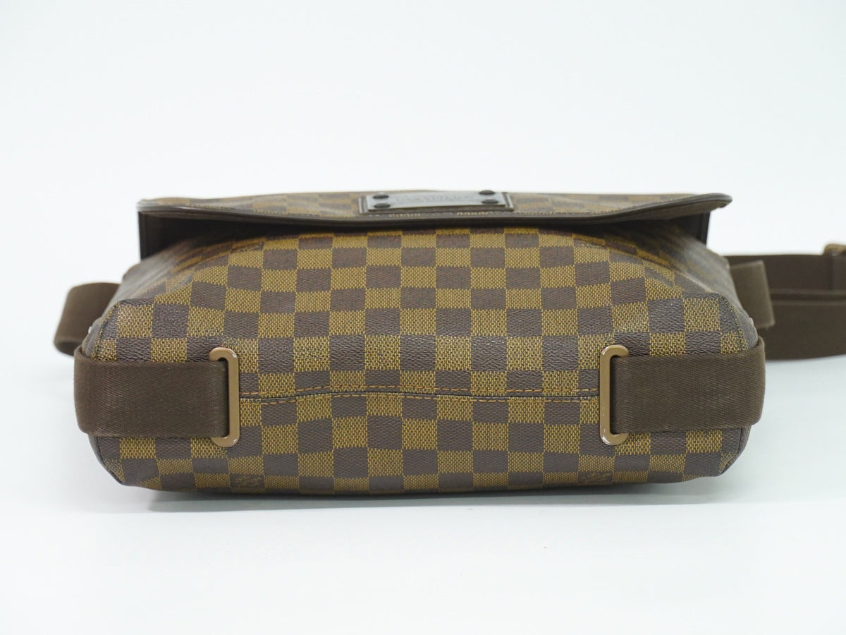Louis Vuitton Brooklyn Damier Ebene, Brown, Canvas, Shoulder Bag
