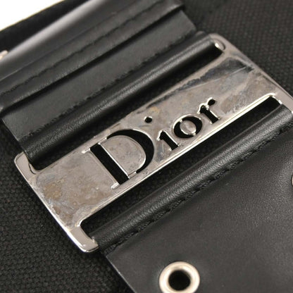 Christian Dior Vintage Street Chic Columbus Canvas, Black, Canvas, Shoulder Bag