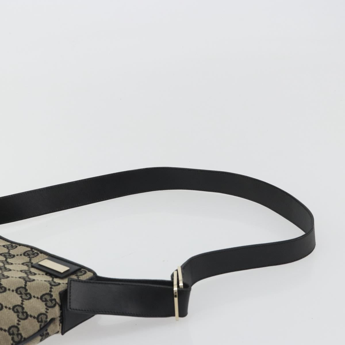 Gucci Web Strap Zip Messenger GG Canvas, Beige, Canvas, Handbag