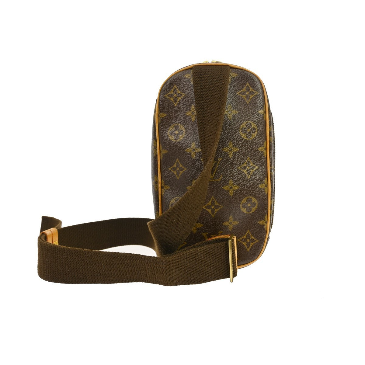 Louis Vuitton Pochette Gange Monogram Canvas, Brown, Canvas, Clutch