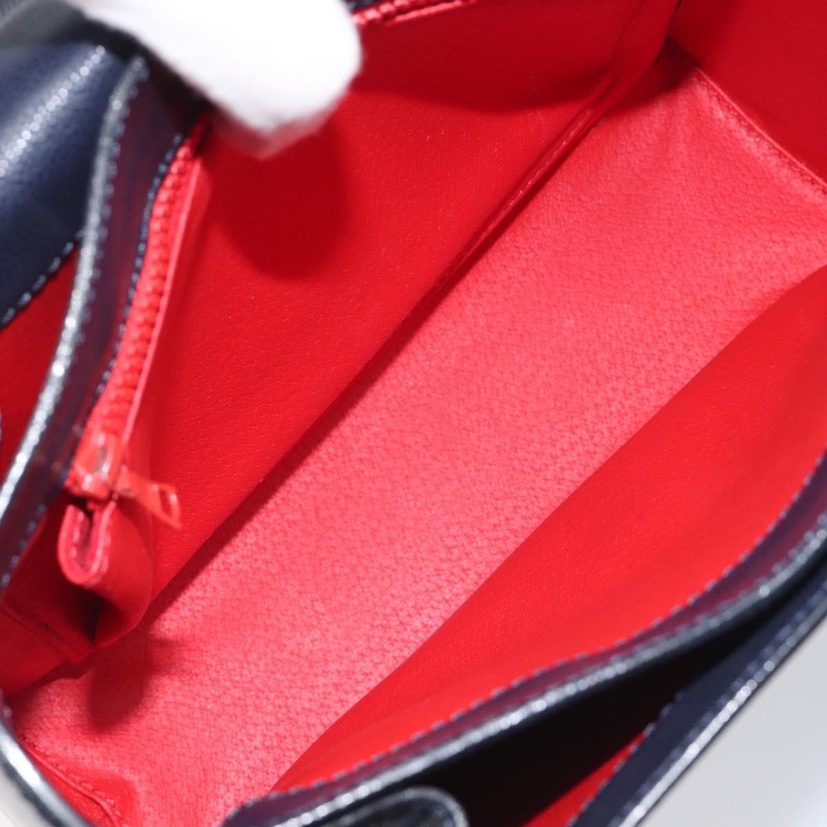 Celine Handbag Leather, Navy, Leather, Handbag