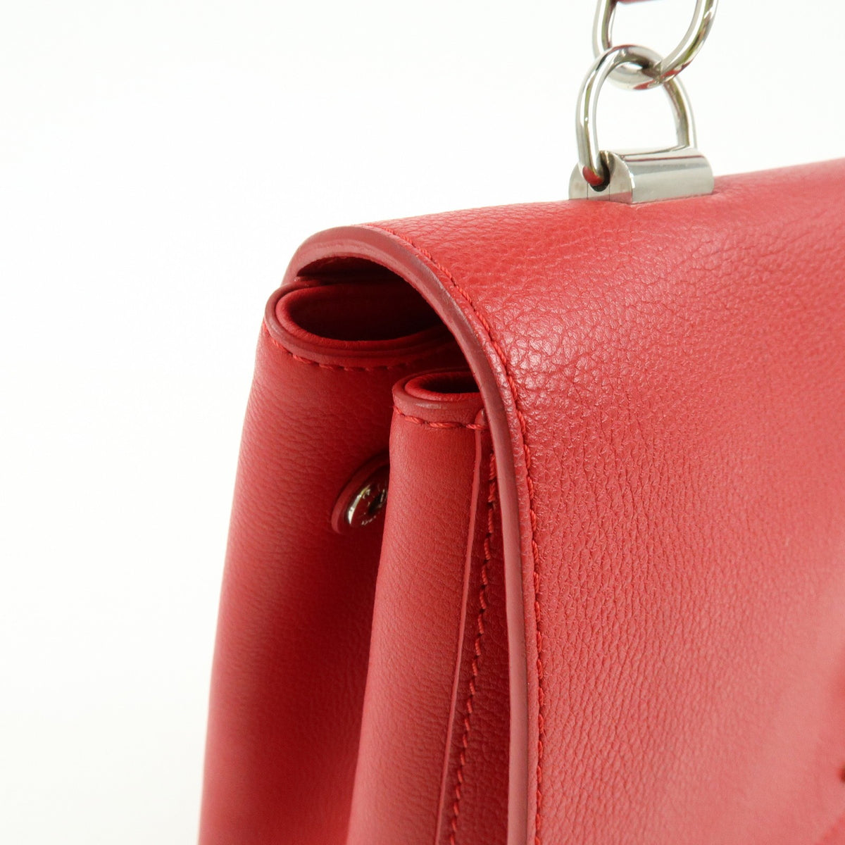 Louis Vuitton Lockme II Leather, Red, Leather, Shoulder Bag