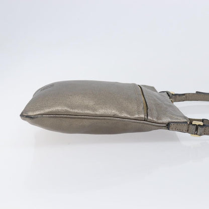 Loewe Front Pocket Leather, Gold, Leather, Crossbody Bag