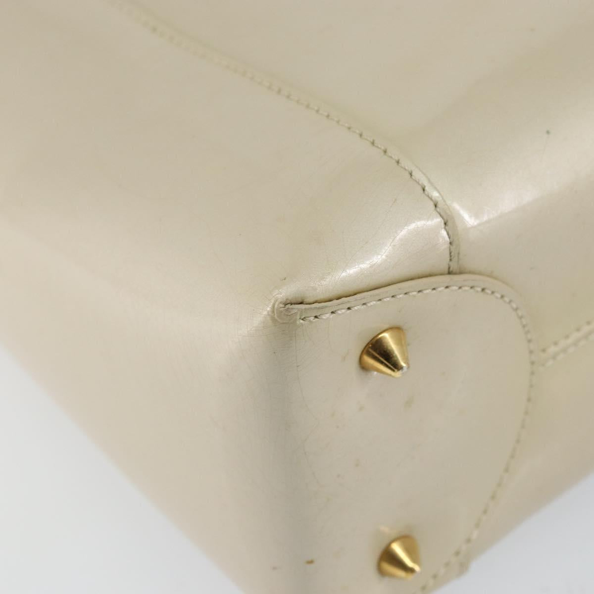 Christian Dior Diorissimo Tote Patent leather, BEIGE, LEATHER, Tote bag