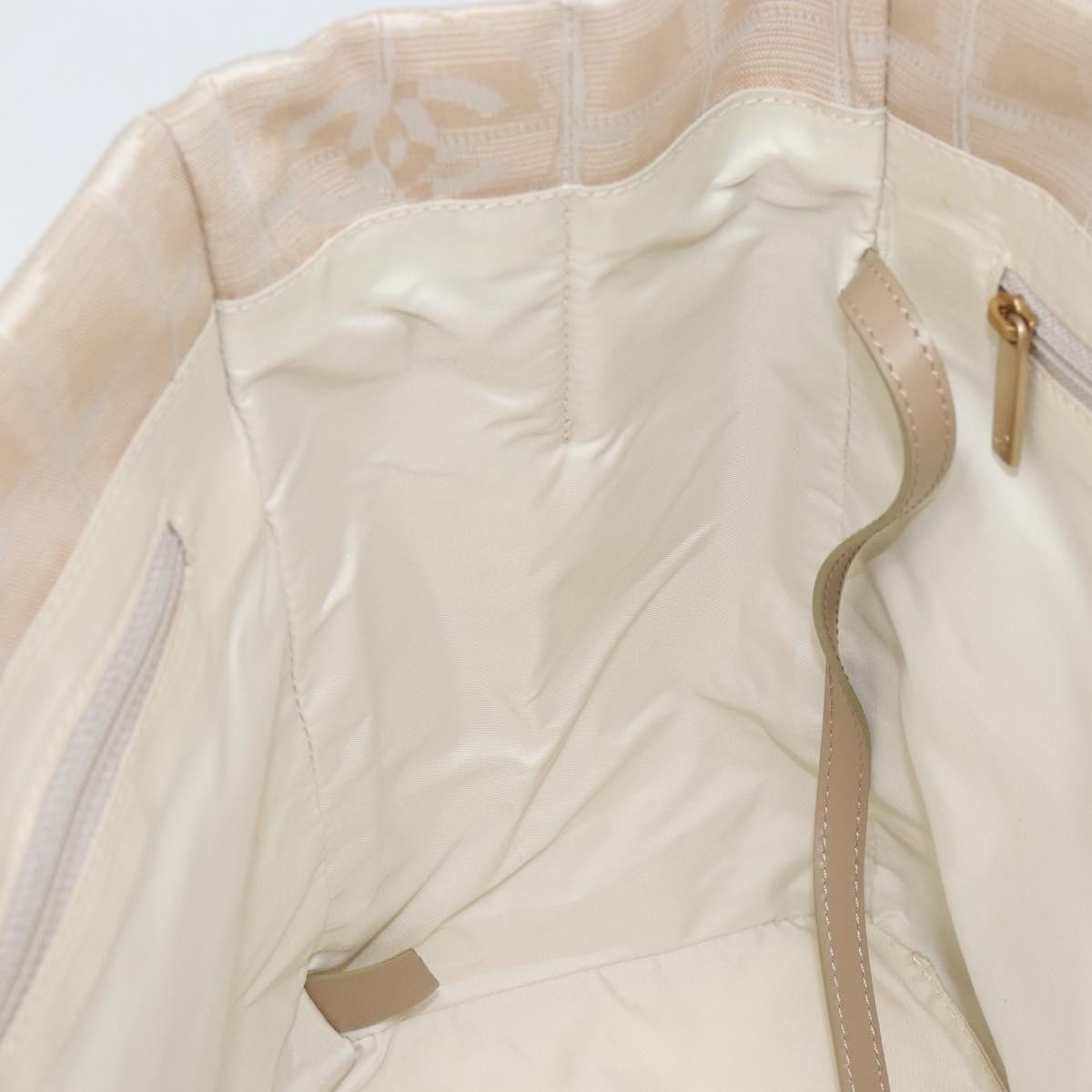 Chanel Travel Line Nylon, Beige, Nylon, Tote Bag