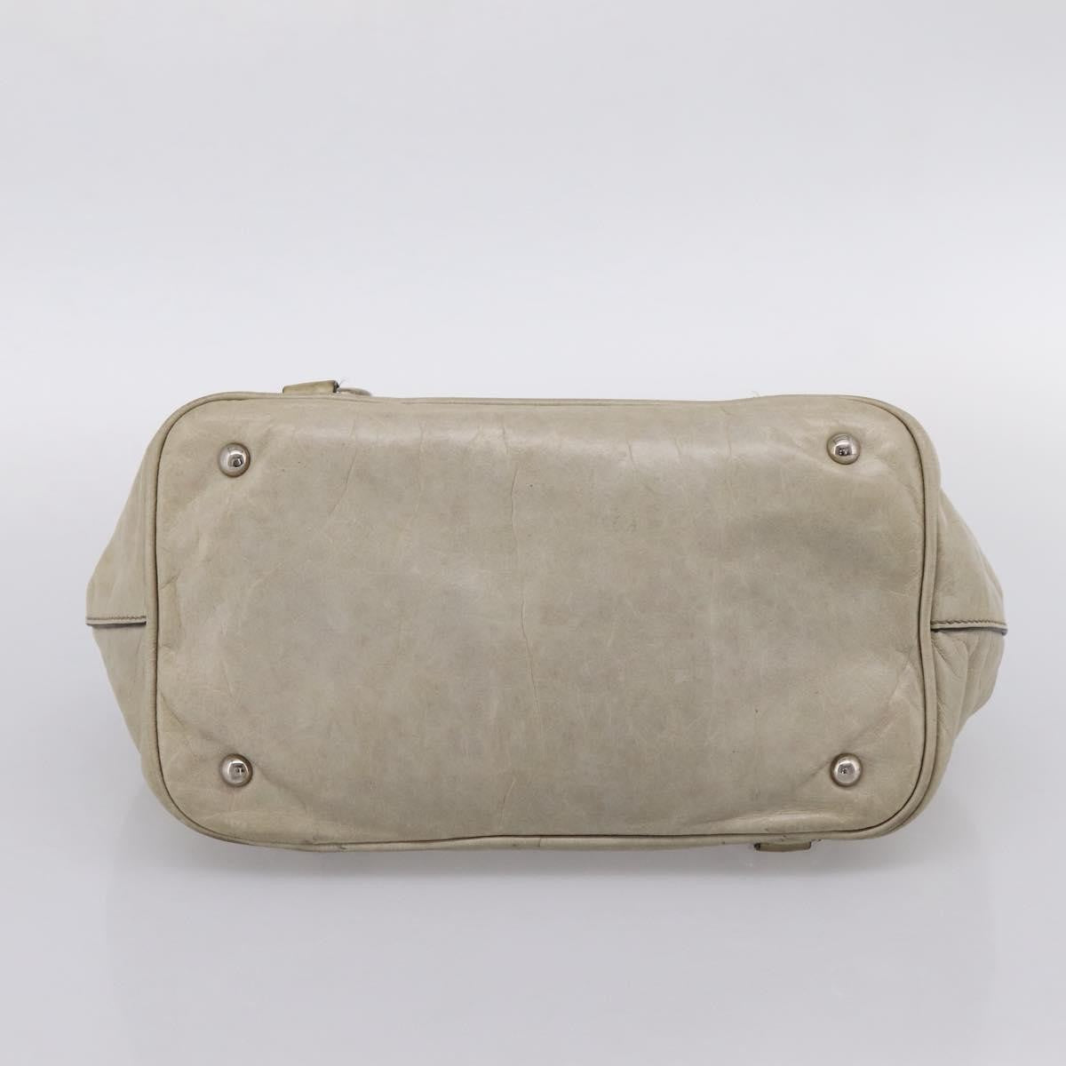 Miu Miu Bow Satchel Cervo Leather, Beige, Leather, Handbag