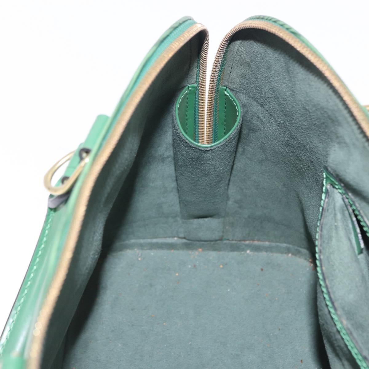 Louis Vuitton Alma Epi, Green, Leather, Handbag
