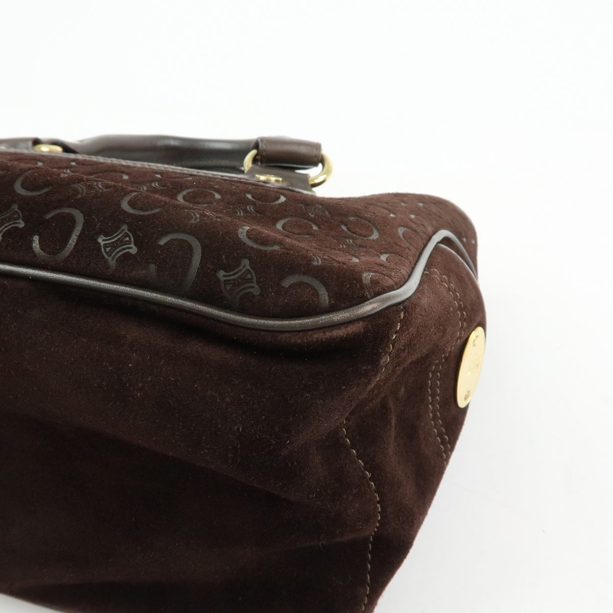 Celine Boogie Suede, Brown, Suede, Handbag