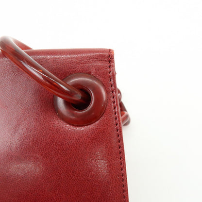 Prada Shoulder Leather, Red, Leather, Shoulder Bag