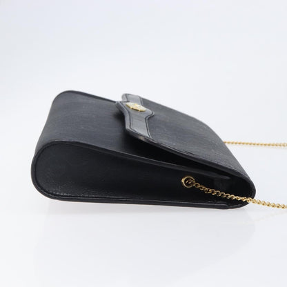 Christian Dior Vintage Honeycomb chain Canvas, Black, Canvas, Shoulder Bag