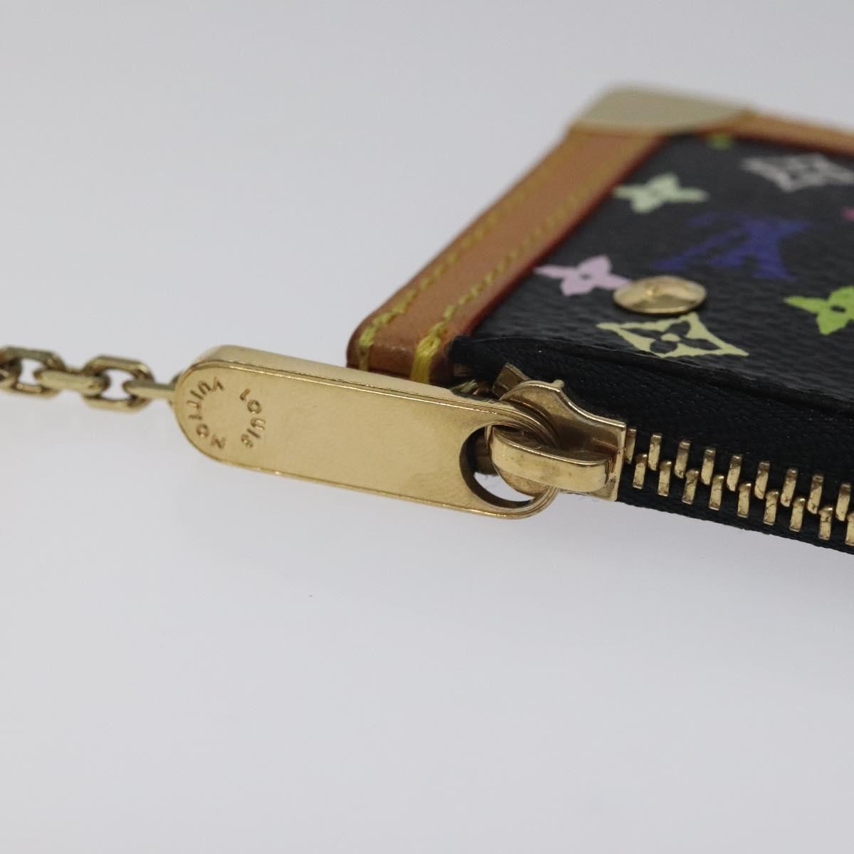 Louis Vuitton Pochette Clés Monogram Canvas, Black, Canvas, Wallet
