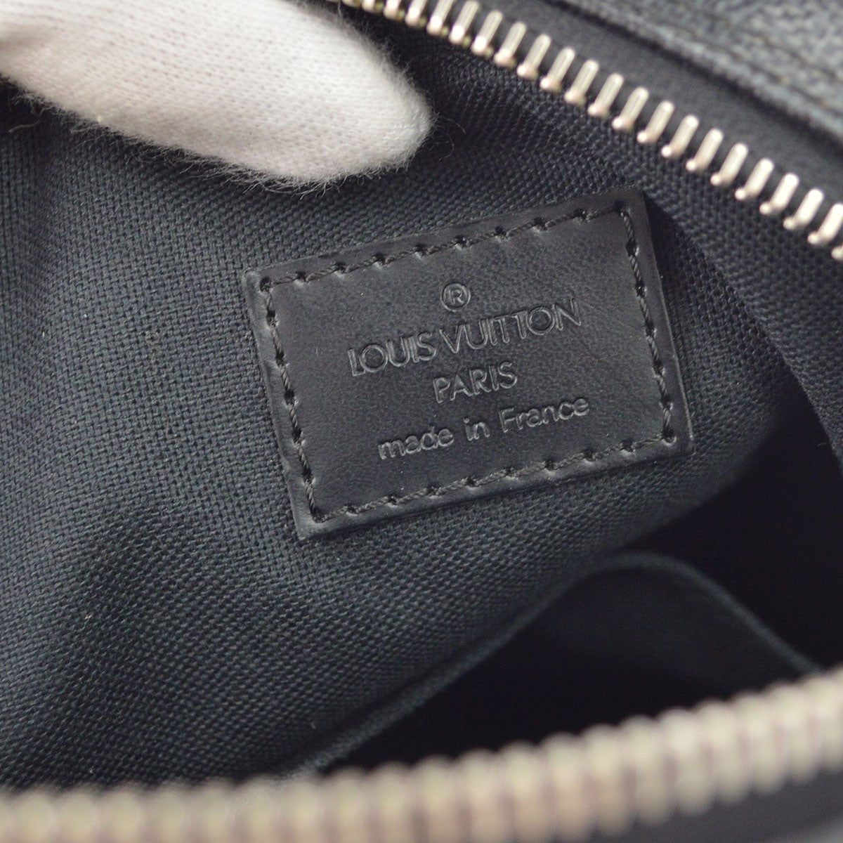 Louis Vuitton Rem Damier Graphite, Black, Canvas, Handbag