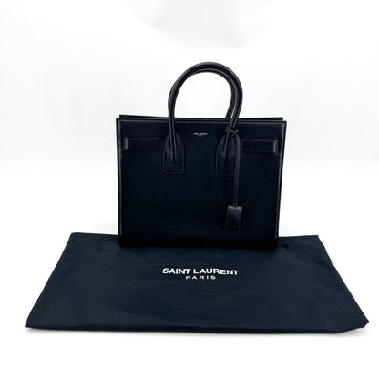 Saint Laurent Sac de Jour Leather, Navy, Leather, Handbag