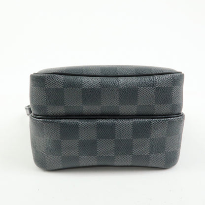 Louis Vuitton Rem Damier Graphite, Black, Canvas, Handbag