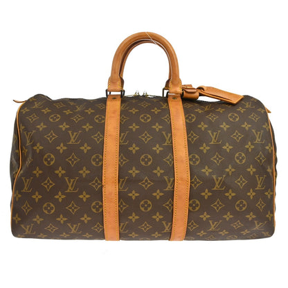 Louis Vuitton Keepall Monogram Canvas, Brown, Canvas, Travel Bag