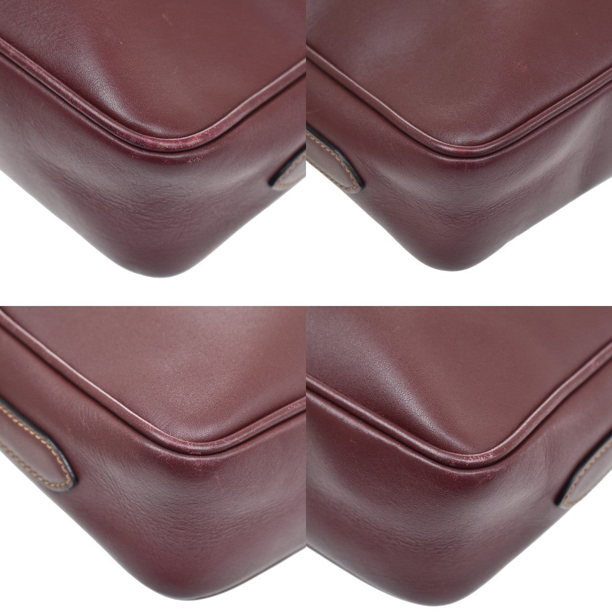 Cartier Must de Cartier Leather, Red, Leather, Shoulder Bag