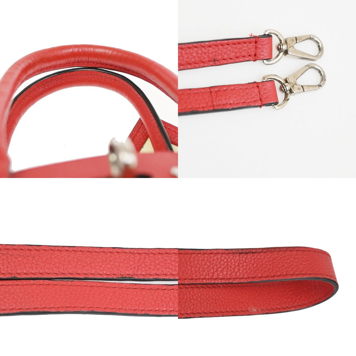 Louis Vuitton City Steamer Leather, Red, Leather, Handbag