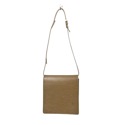 Louis Vuitton Biarritz Epi Leather, Gray, Leather, Shoulder Bag