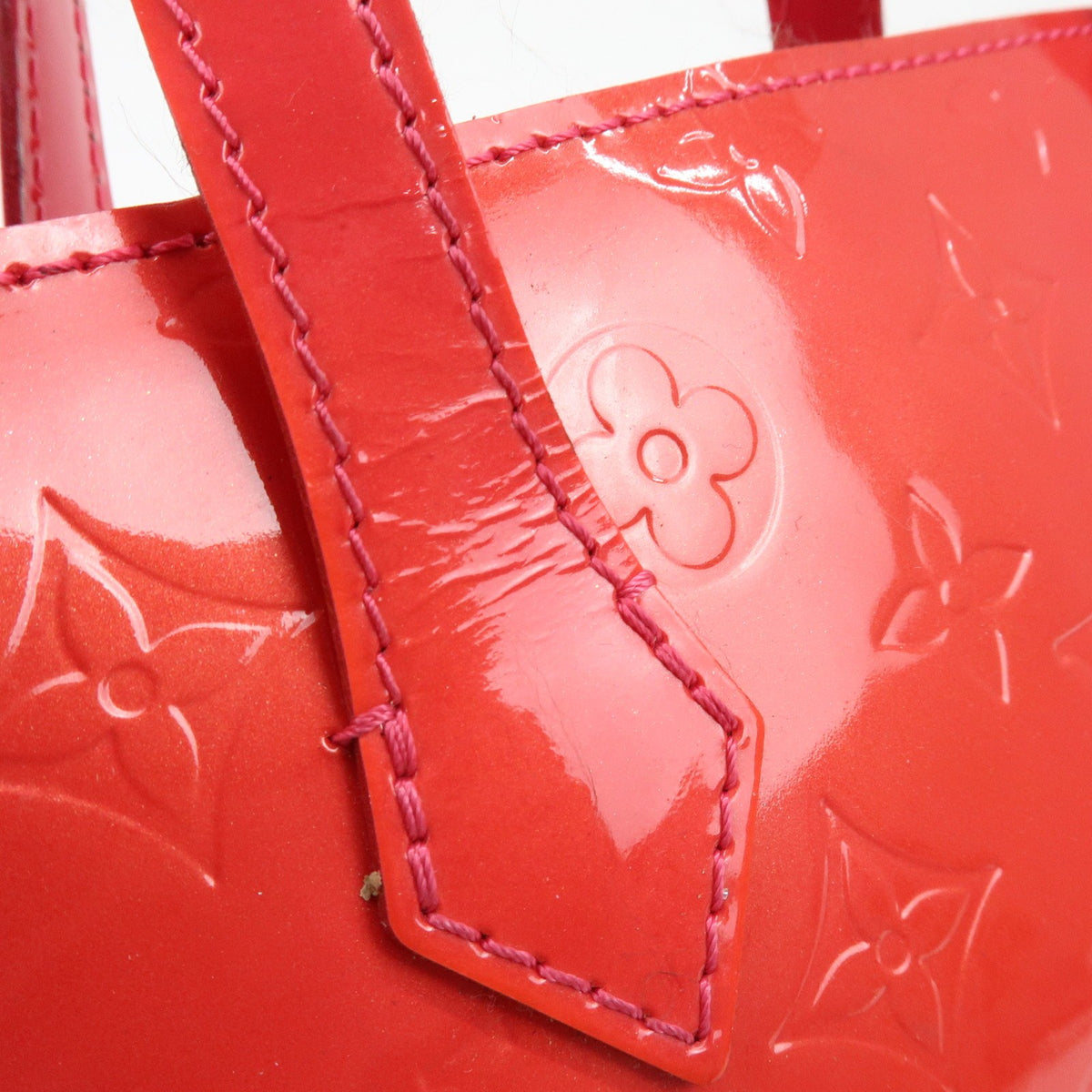 Louis Vuitton Wilshire Monogram Vernis, Pink, Patent Leather, Handbag