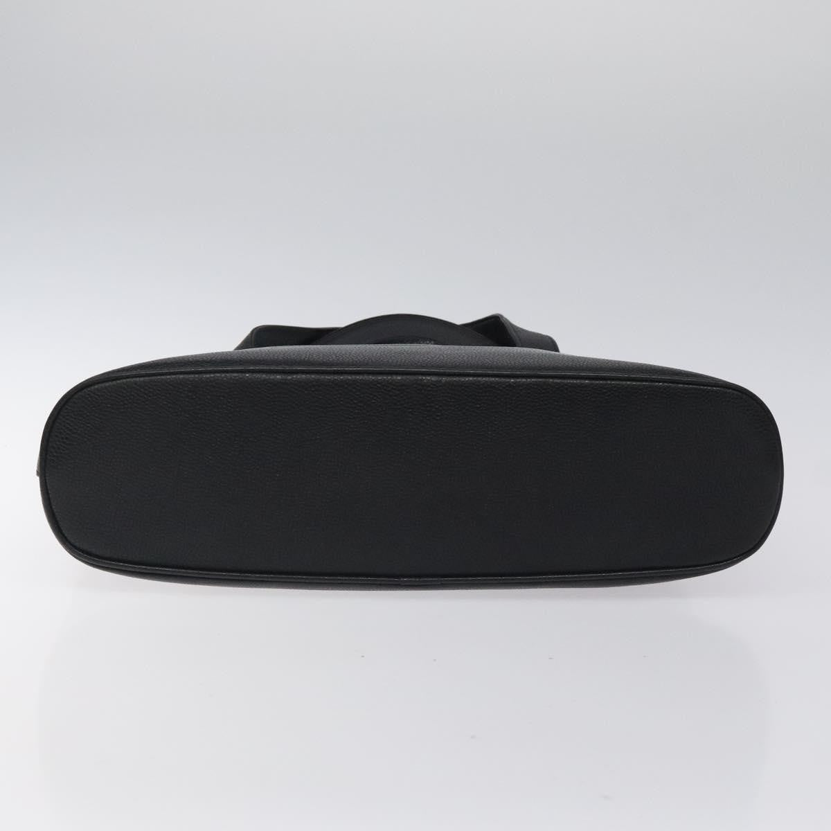 Chanel Vintage CC Dome Caviar, Black, Calfskin, Handbag
