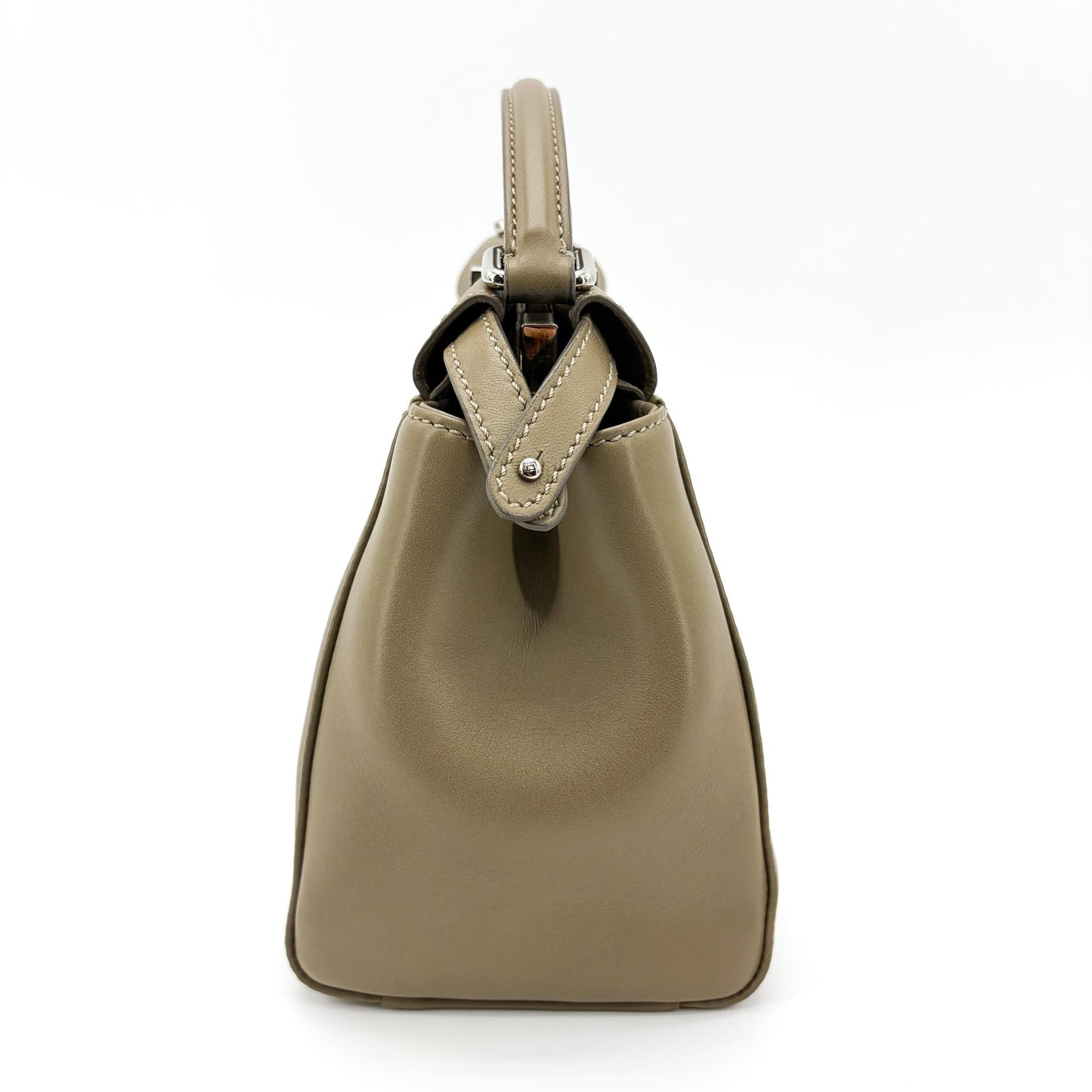 Fendi Peekaboo Ombre Leather, Beige, Leather, Handbag
