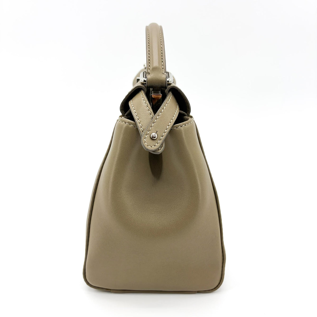 Fendi Peekaboo Ombre Leather, Beige, Leather, Handbag