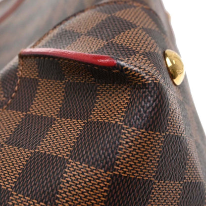 Louis Vuitton Caissa Hobo Damier with Leather, Brown, Canvas, Shoulder Bag
