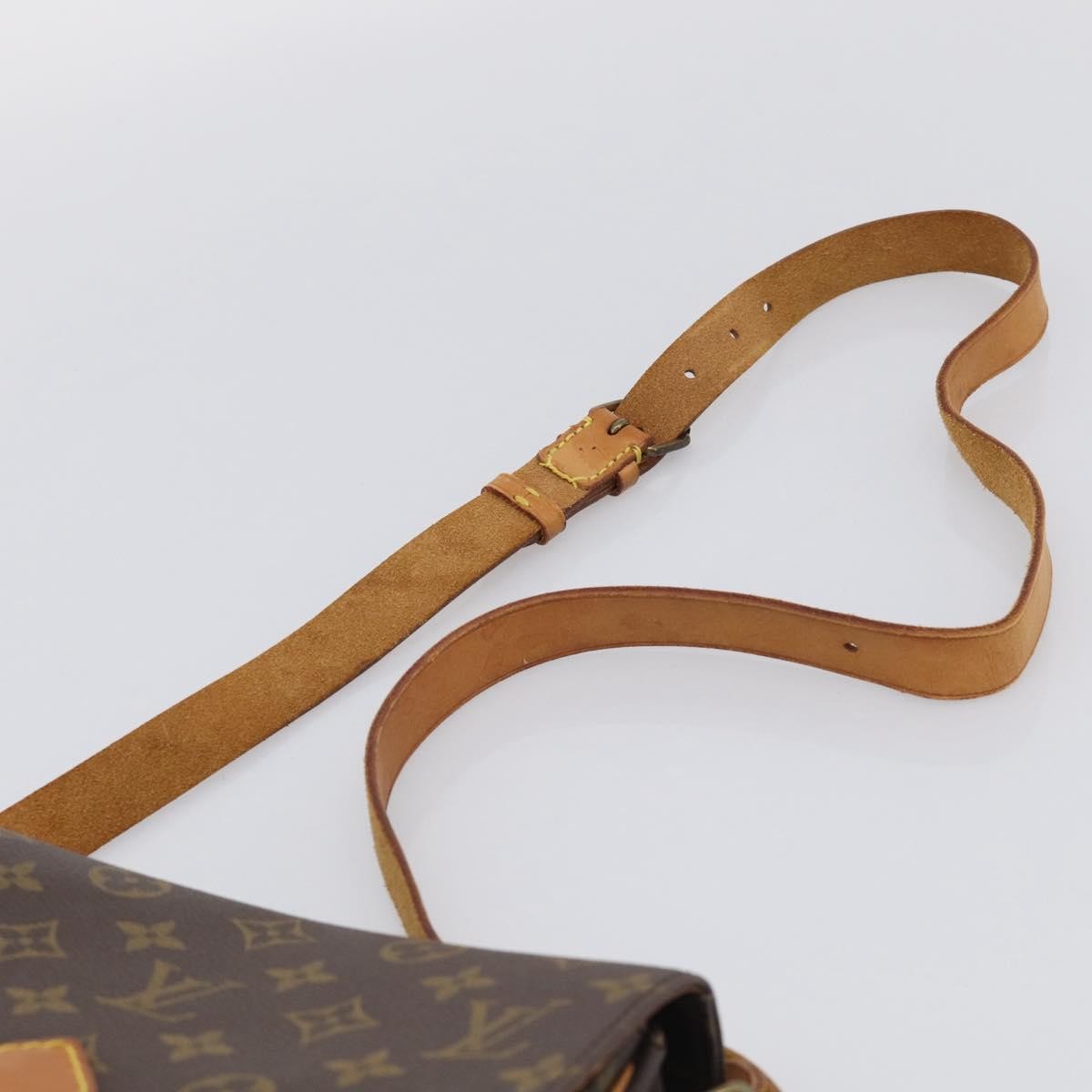 Louis Vuitton Cartouchiere Monogram Canvas, Brown, Canvas, Handbag