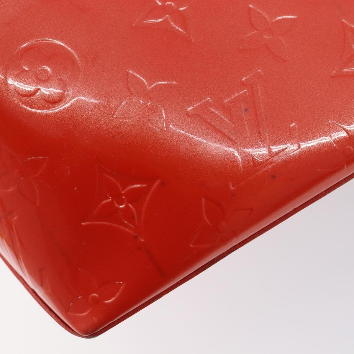 Louis Vuitton Wilshire Monogram Vernis, Orange, Patent Leather, Handbag