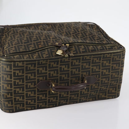 Fendi Vintage Rolling Suitcase Zucca Canvas, Brown, Canvas, Travel Bag