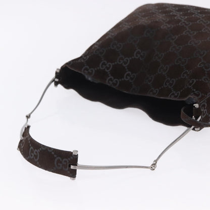 Gucci Vintage Hobo GG Suede, Multicolour, Suede, Shoulder Bag