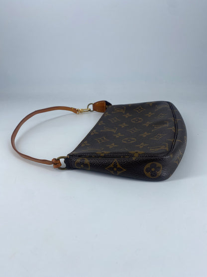 Louis Vuitton Pochette Accessoires Monogram Canvas, BROWN, CANVAS, Bag