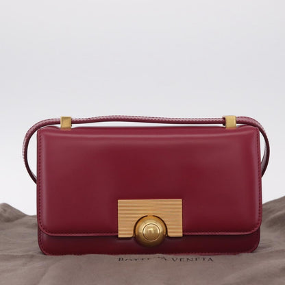 Bottega Veneta BV Classic Spazzolato Leather, Red, Leather, Handbag