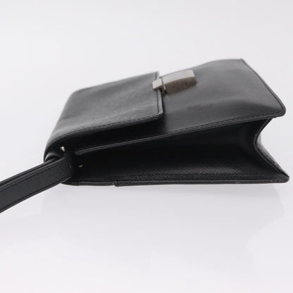 Louis Vuitton Selenga Pochette Taiga Leather, Gray, Leather, Clutch