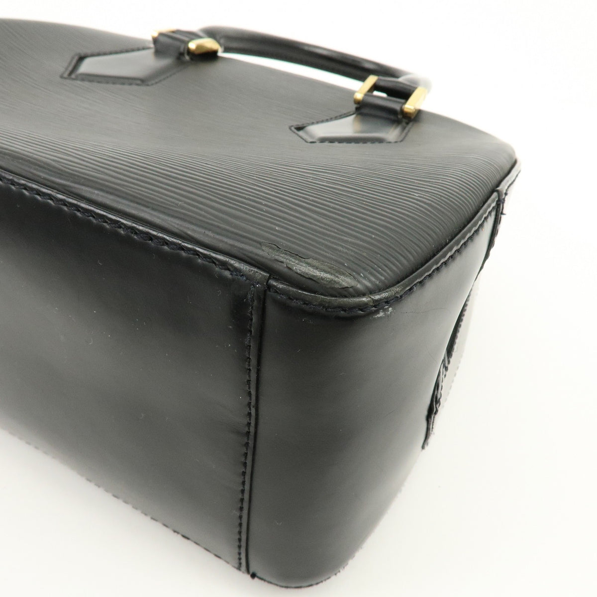Louis Vuitton Sablons Epi Leather, Black, Leather, Handbag
