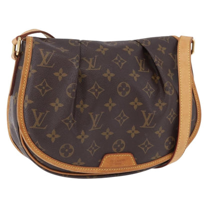 Louis Vuitton Menilmontant Monogram Canvas, Brown, Canvas, Handbag