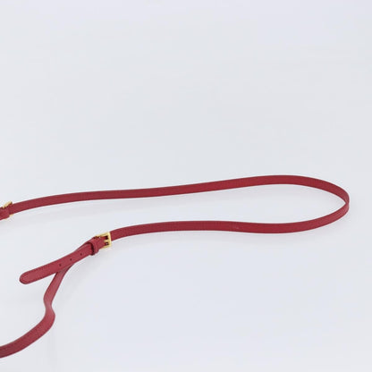 Prada Bow Wallet on Strap Saffiano Leather, Red, Leather, Crossbody Bag