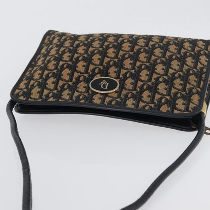 Christian Dior Vintage Trotter Canvas, Navy, Canvas, Shoulder Bag