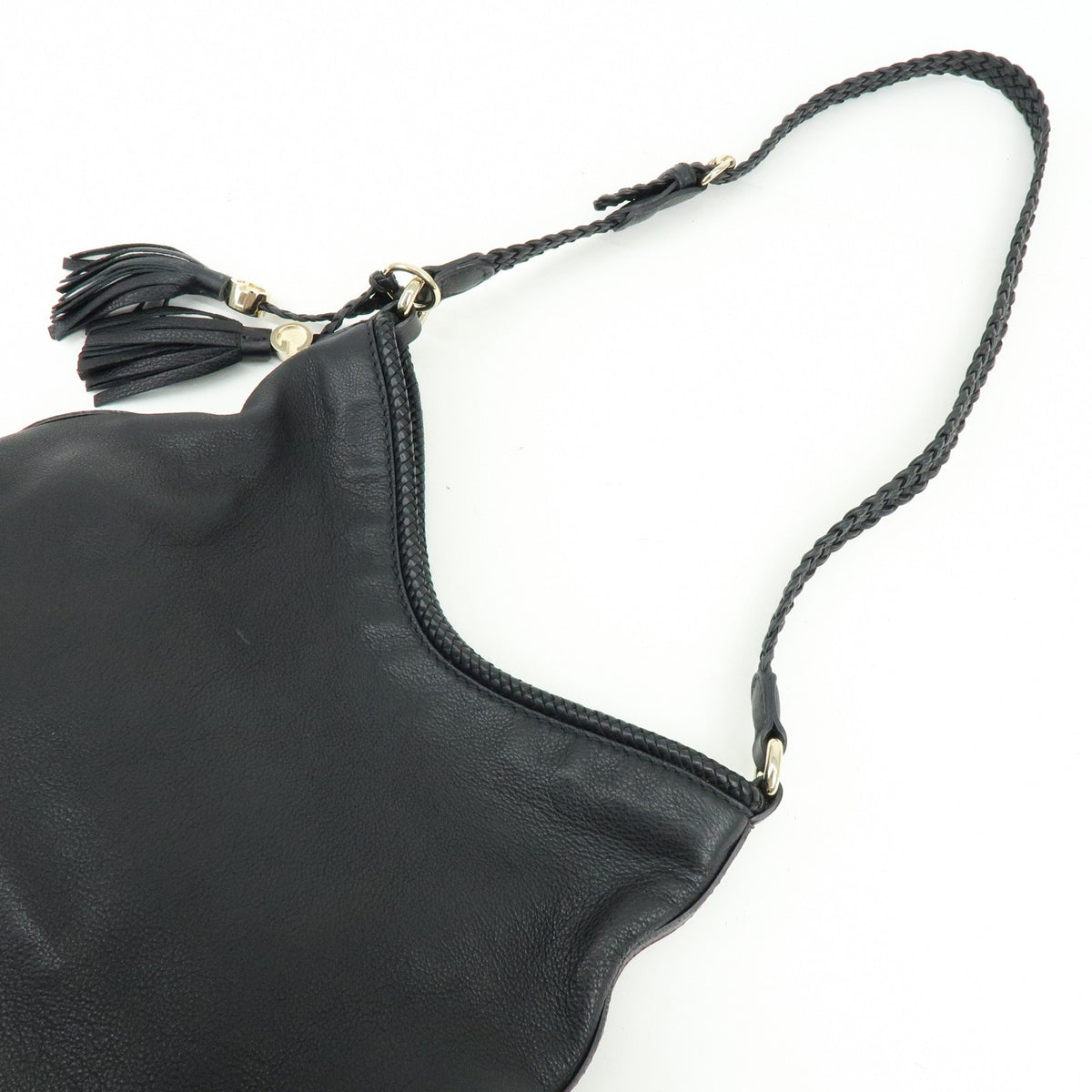 Gucci Marrakech Hobo Leather, Black, Leather, Shoulder Bag
