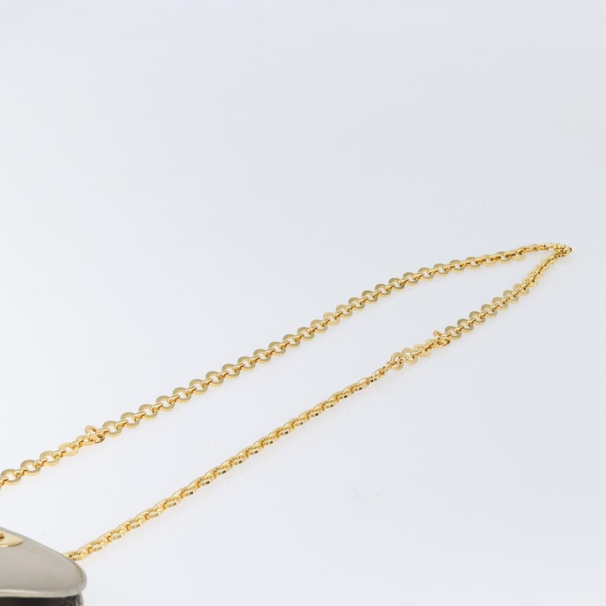 Salvatore Ferragamo Gancini Chain Leather, Gold, Leather, Shoulder Bag