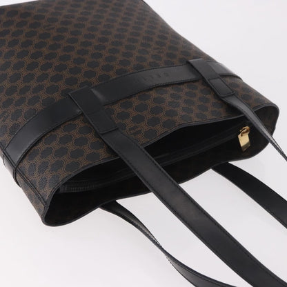 Celine C Macadam Tote PVC leather/ Macadam canvas, Black, Canvas, Shoulder Bag
