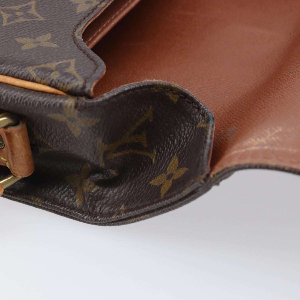 Louis Vuitton Cartouchiere Monogram Canvas, Brown, Canvas, Handbag