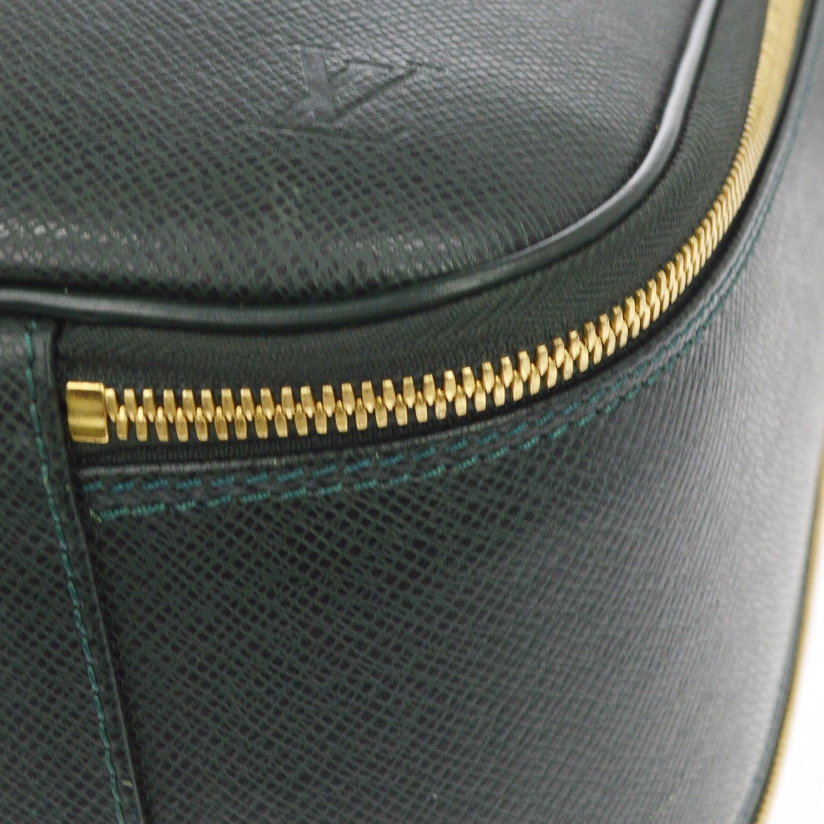 Louis Vuitton Tura Messenger Taiga Leather, Green, Leather, Handbag